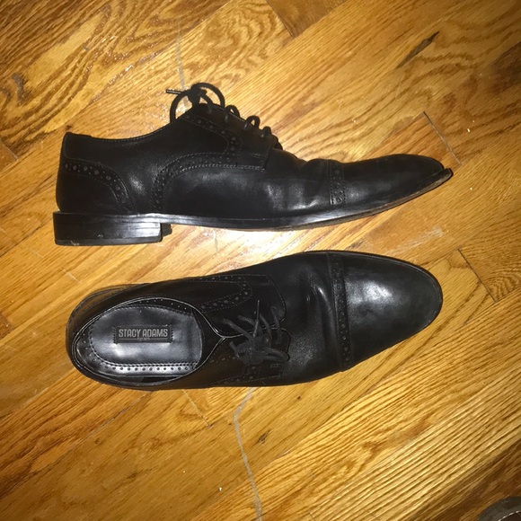 Stacy Adams Mens Black Dress Shoes - Picture 2 of 2